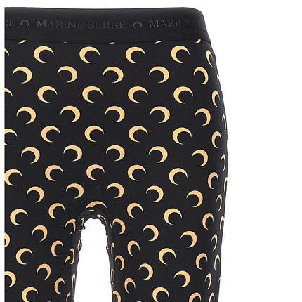 Marine Serre Black Polyamide Leggings