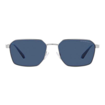 Emporio Armani Gray Metal Sunglasses