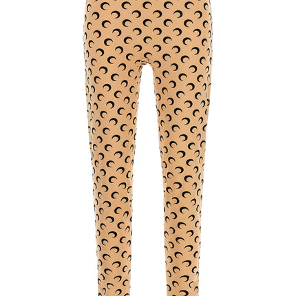 Marine Serre Beige Polyamide Leggings