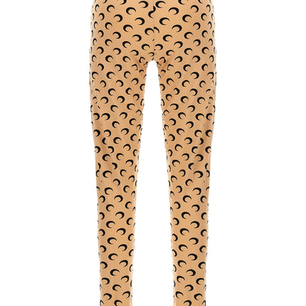 Marine Serre Beige Polyamide Leggings