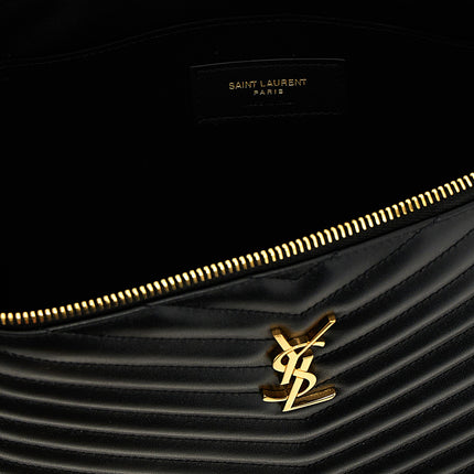 Saint Laurent Black Calfskin Clutch Bag