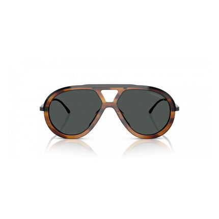 Emporio Armani Brown Acetate Sunglasses