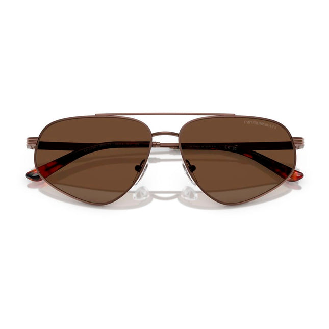 Emporio Armani Brown Metal Sunglasses