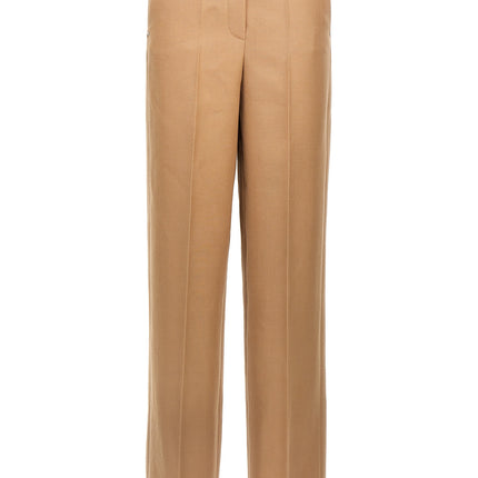 Fendi Beige Wool Dress Pants