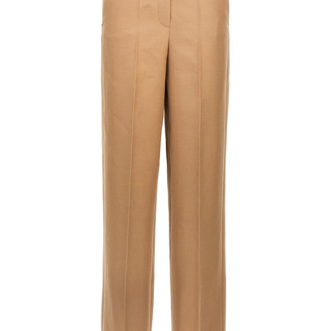 Fendi Beige Wool Dress Pants