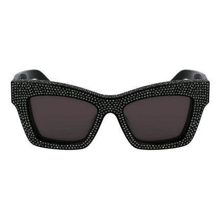 Ferragamo Black Acetate Sunglasses