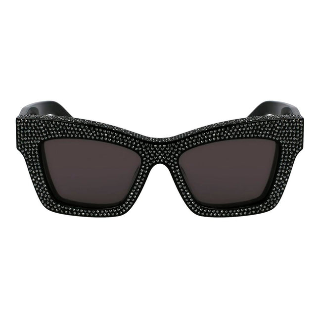 Ferragamo Black Acetate Sunglasses