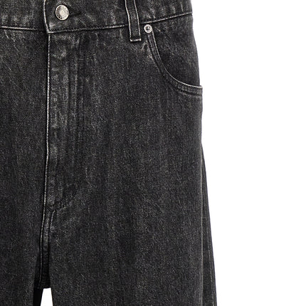 Dolce & Gabbana Black Cotton Relaxed Fit Jeans