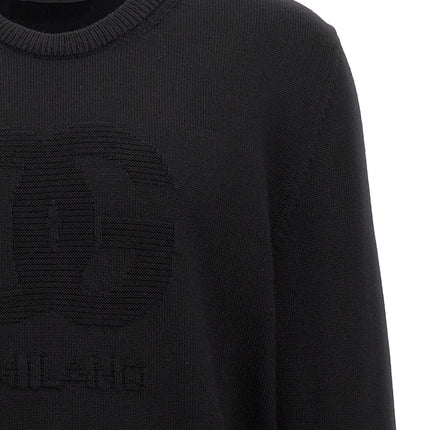 Dolce & Gabbana Black Virgin Wool Cardigan