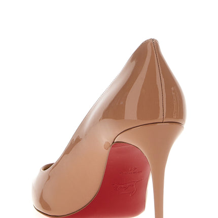 Christian Louboutin Beige Calfskin High Heel Pumps