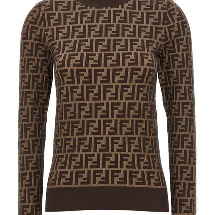 Fendi Brown Cotton Cardigan