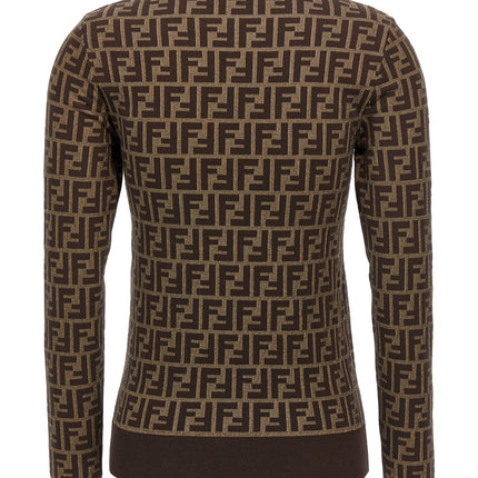 Fendi Brown Cotton Cardigan