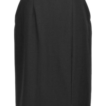 Dolce & Gabbana Black Virgin Wool Midi Skirt