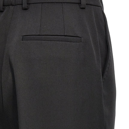 Dolce & Gabbana Black Virgin Wool Dress Pants