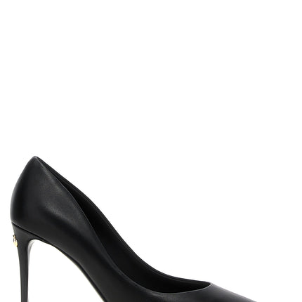 Dolce & Gabbana Black Lamb Leather High Heel Pumps