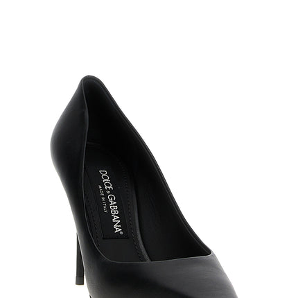 Dolce & Gabbana Black Lamb Leather High Heel Pumps