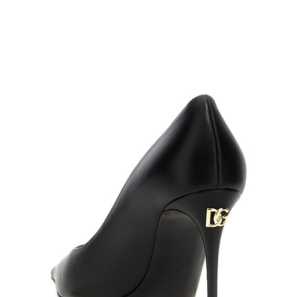 Dolce & Gabbana Black Lamb Leather High Heel Pumps