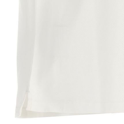 Burberry White Cotton Polo Shirt