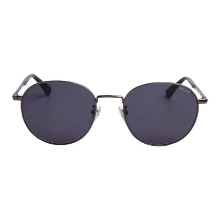 Police Gray Metal Sunglasses