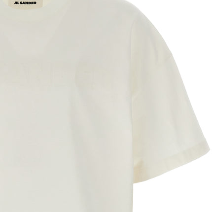 Jil Sander White Cotton T-Shirt