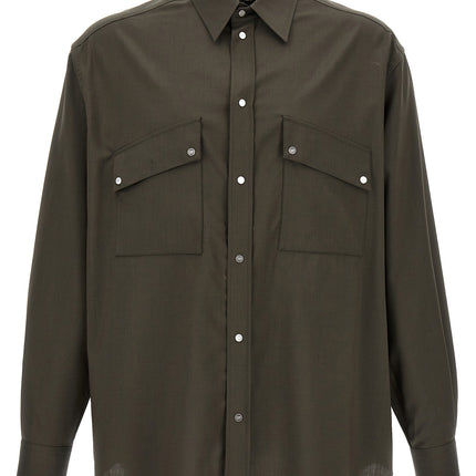 Fendi Bicolor Wool Blouse