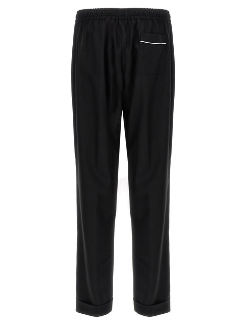 Dolce & Gabbana Black Virgin Wool Casual Pants