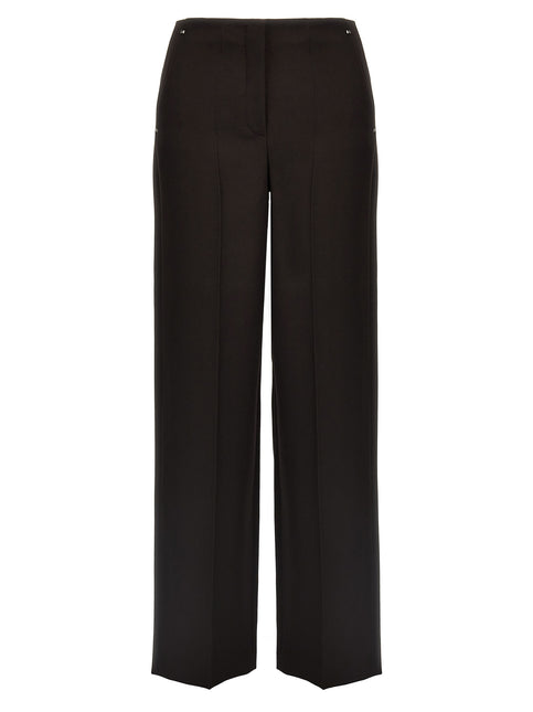 Fendi Purple Virgin Wool Dress Pants