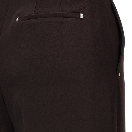 Fendi Purple Virgin Wool Dress Pants