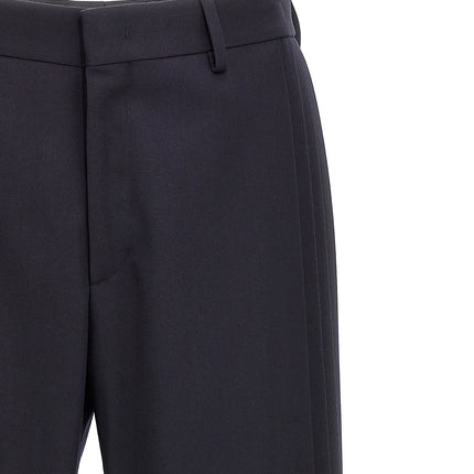 Fendi Blue Polyester Casual Pants