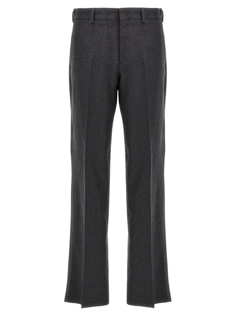 Fendi Gray Cashmere Casual Pants