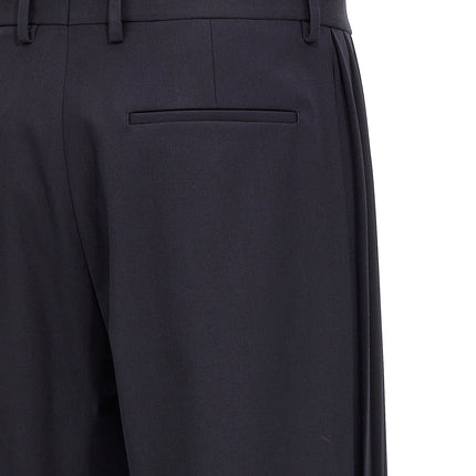Fendi Blue Polyester Casual Pants