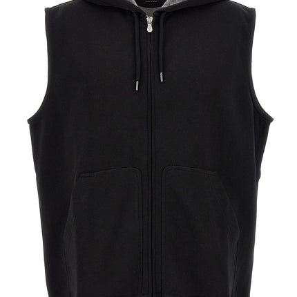 Brunello Cucinelli Black Cotton Sleeveless Jacket