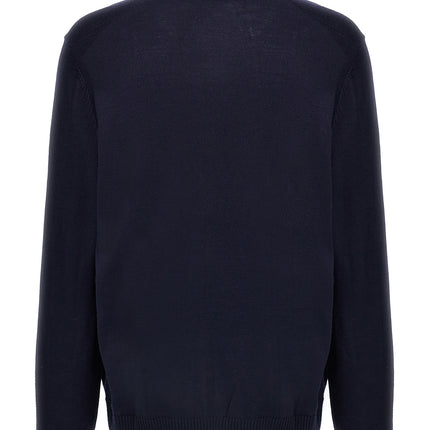 Hugo Boss Blue Wool Cardigan