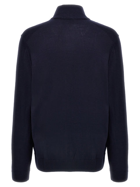 Hugo Boss Blue Wool Cardigan