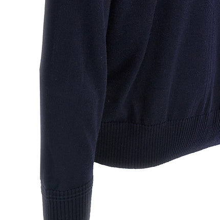 Hugo Boss Blue Wool Cardigan