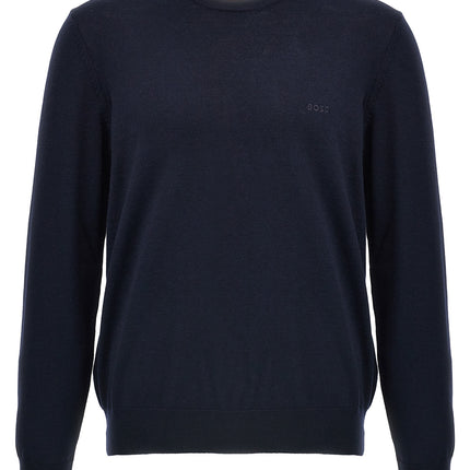 Hugo Boss Blue Virgin Wool Cardigan