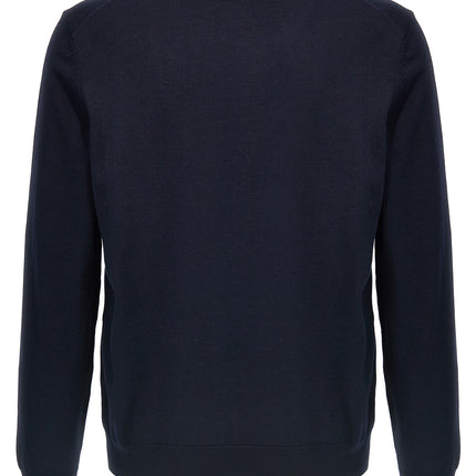 Hugo Boss Blue Virgin Wool Cardigan