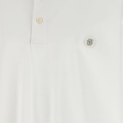 Hugo Boss White Cotton Polo Shirt