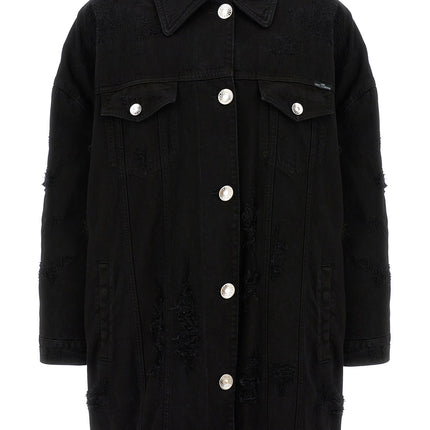 Dolce & Gabbana Black Cotton Denim Jacket
