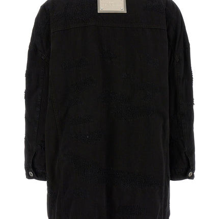 Dolce & Gabbana Black Cotton Denim Jacket