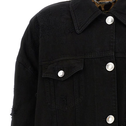 Dolce & Gabbana Black Cotton Denim Jacket