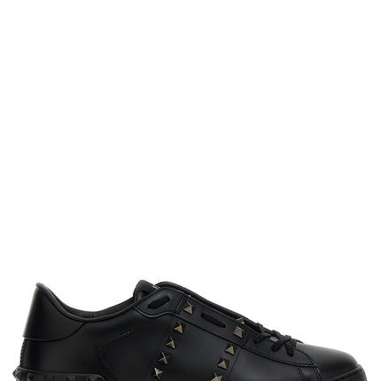 Valentino Garavani Black Calfskin Low Top Sneakers