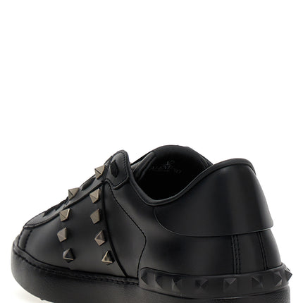 Valentino Garavani Black Calfskin Low Top Sneakers