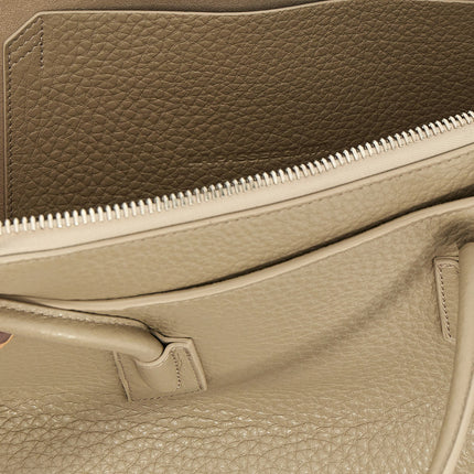 The Attico Beige Calfskin Shoulder Bag