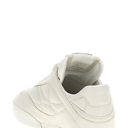 Chloé White Leather Sneakers