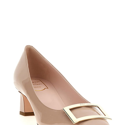 Roger Vivier Multicolor Calfskin Mid Heel Pumps