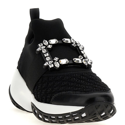 Roger Vivier Black Polyester Athletic Sneakers