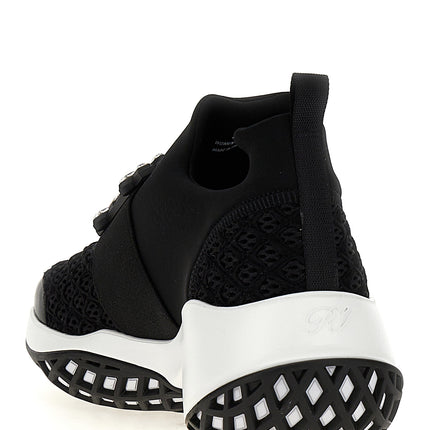 Roger Vivier Black Polyester Athletic Sneakers