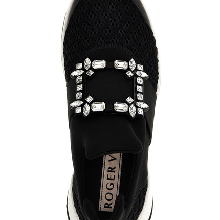 Roger Vivier Black Polyester Athletic Sneakers