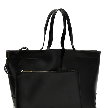 Tod's Black Calfskin Tote Bag